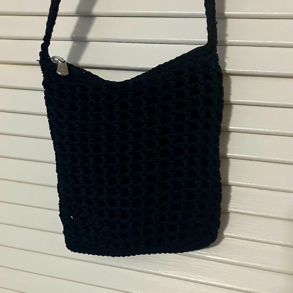 The Sak Crocheted Black Purse